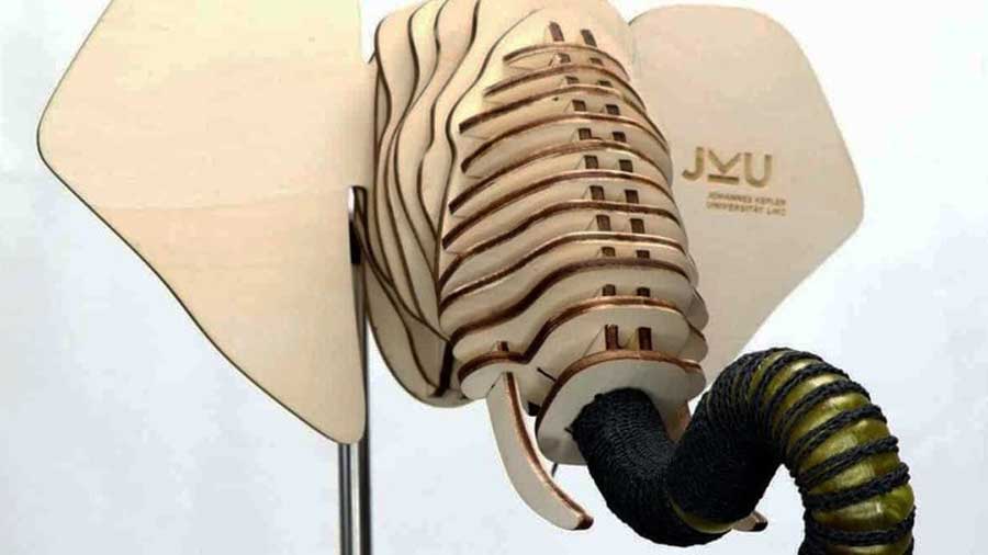 Инженеры создали для робота в виде слона желатиновый хобот. Но зачем?